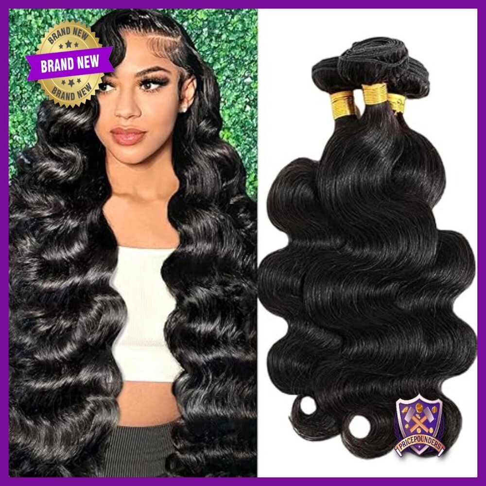 Brazilian Virgin Hair Extensions 20 22 24 Inch Body Wave 3 Bundles
